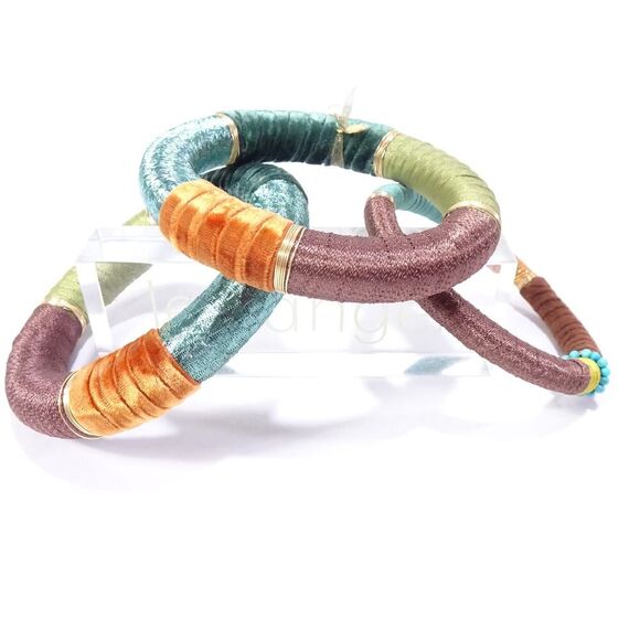 Neiman Marcus Lee Angel Women's Brass Multi Chain Charm Bracelet NWT 210 - Picture 8 of 9